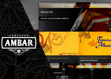 Diseño web para hostelería con cervezas Ambar